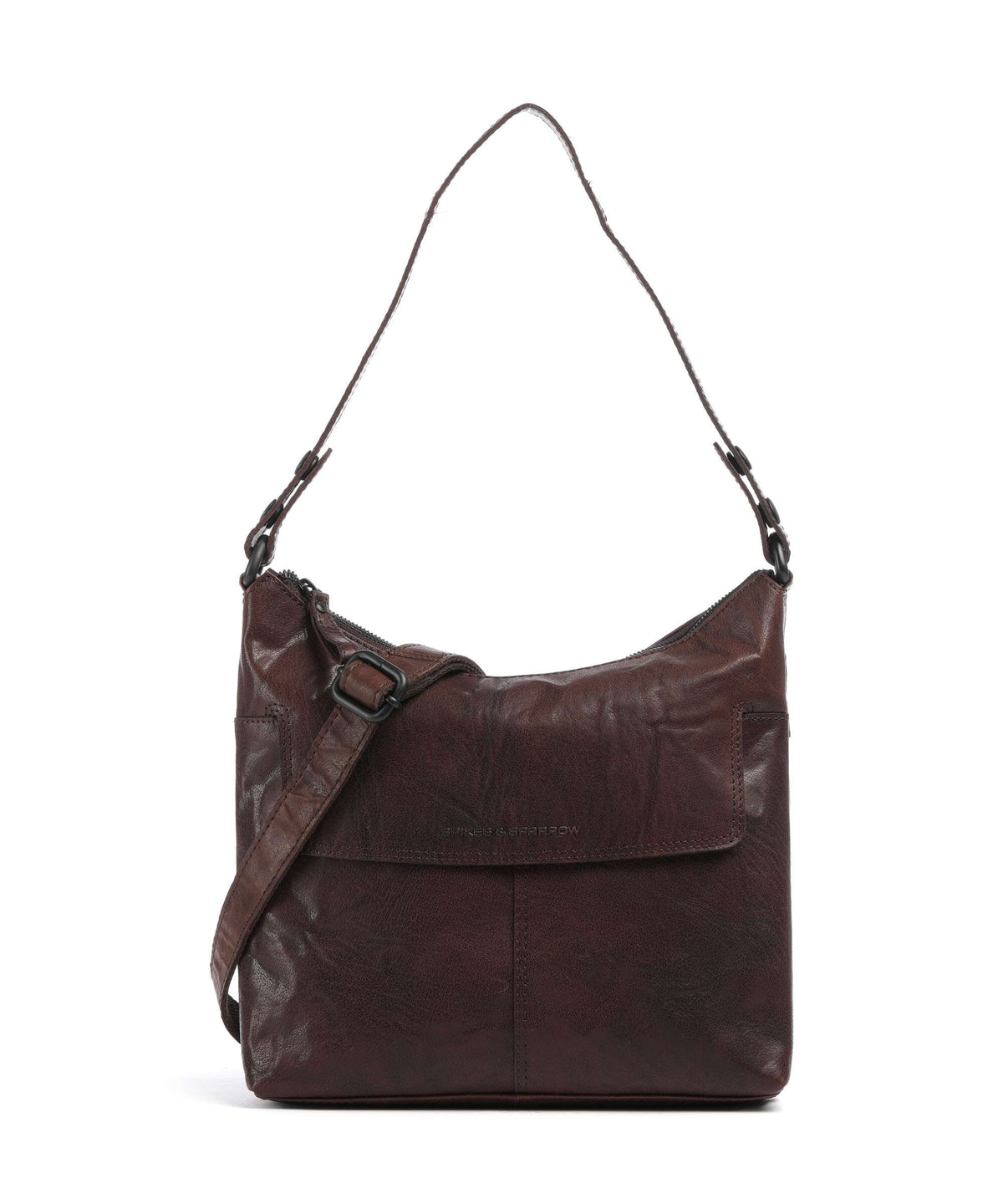 Spikes & Sparrow Bronco Sherrill Hobo bag dunkelbraun