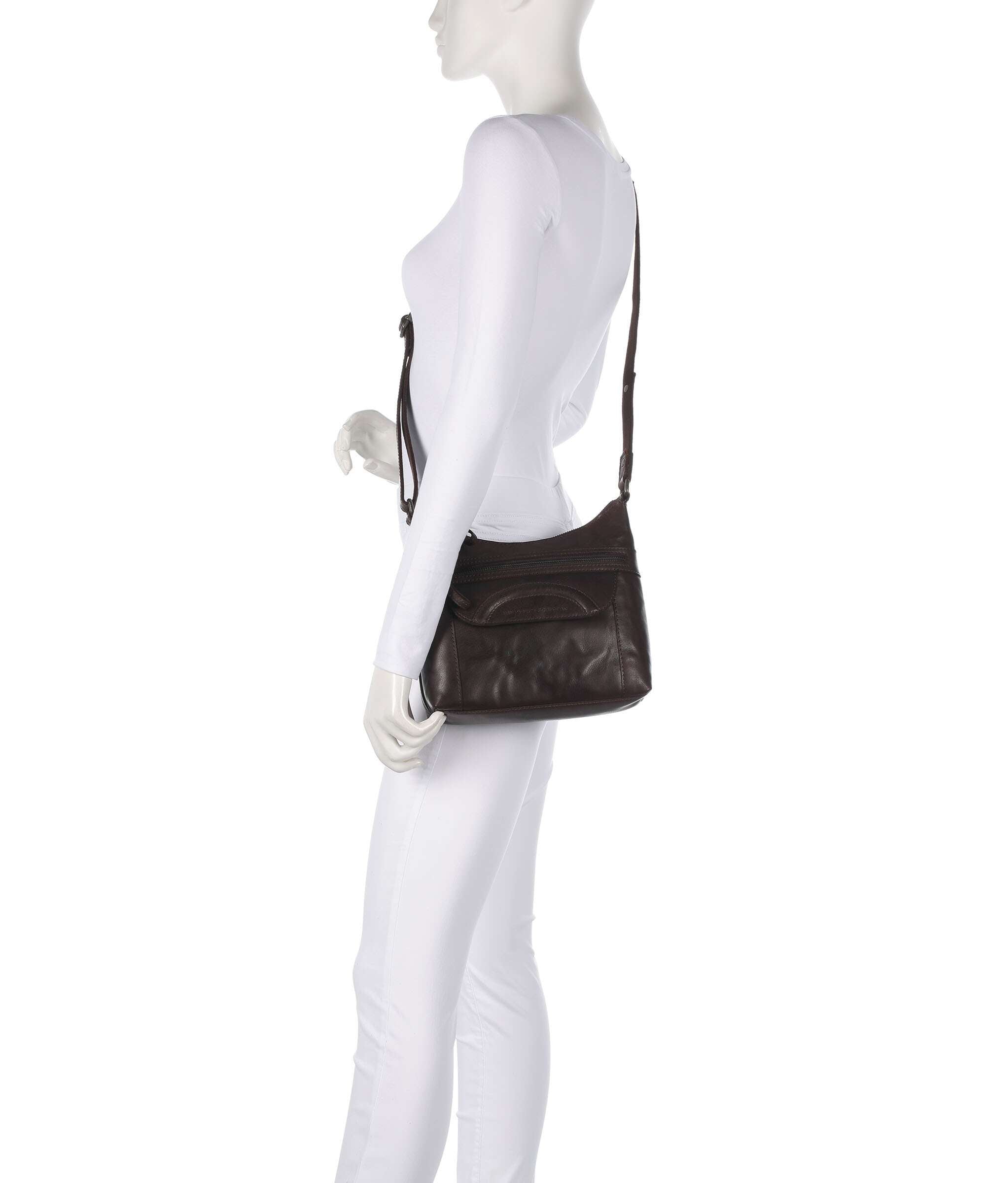 Spikes & Sparrow Bronco Elien Crossbody bag dunkelbraun