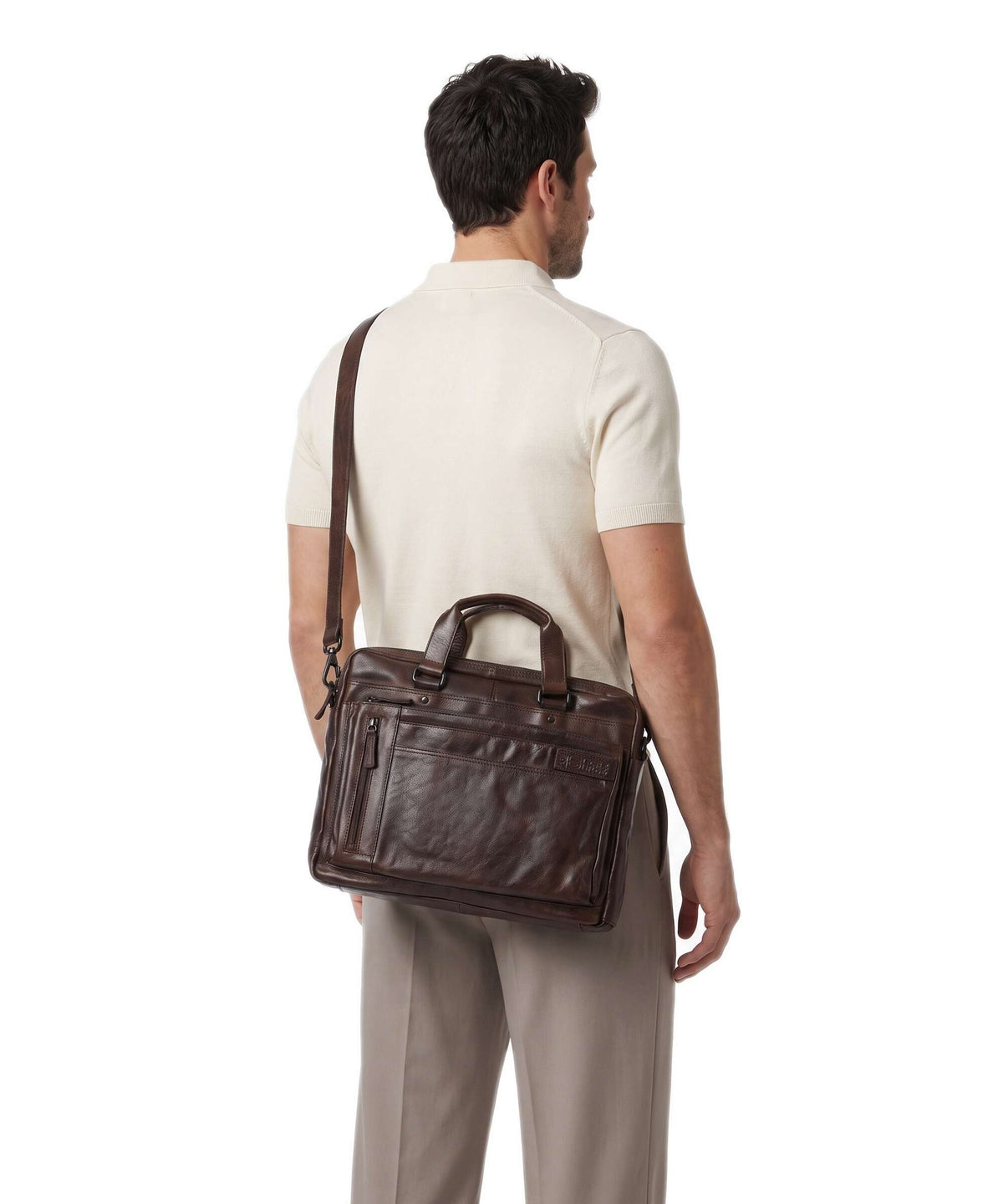 Spikes & Sparrow Apache Brutus Briefcase braun