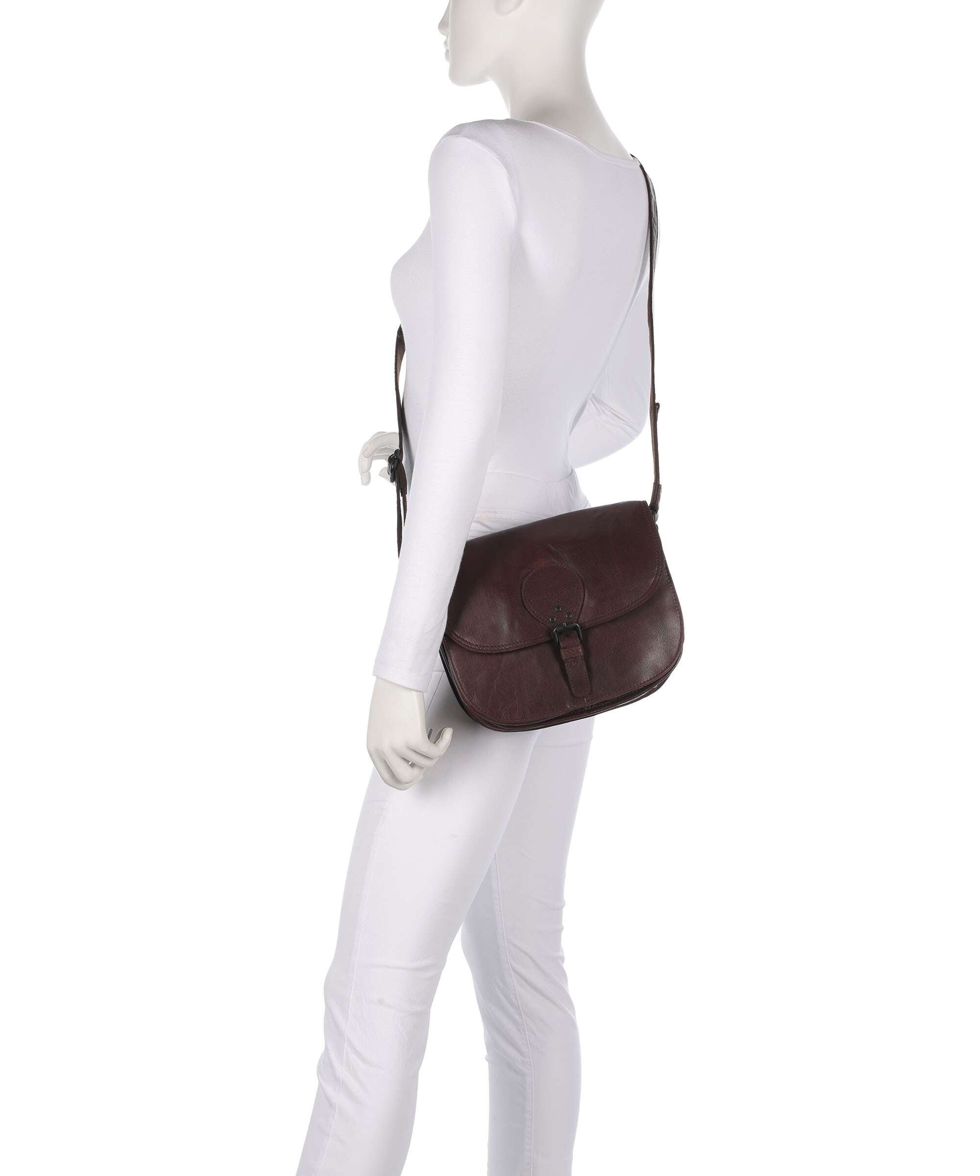 Spikes & Sparrow Bronco Lisbet Crossbody bag dark brown