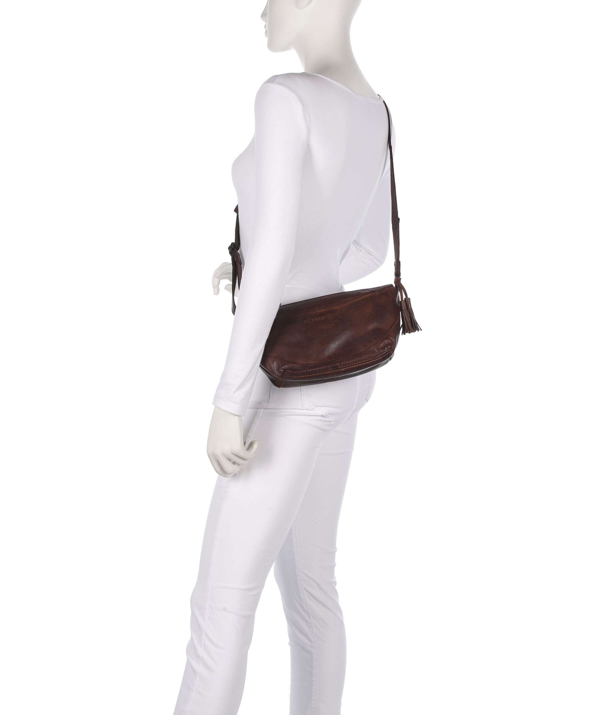 Spikes & Sparrow Apache Piperel Crossbody bag dark brown