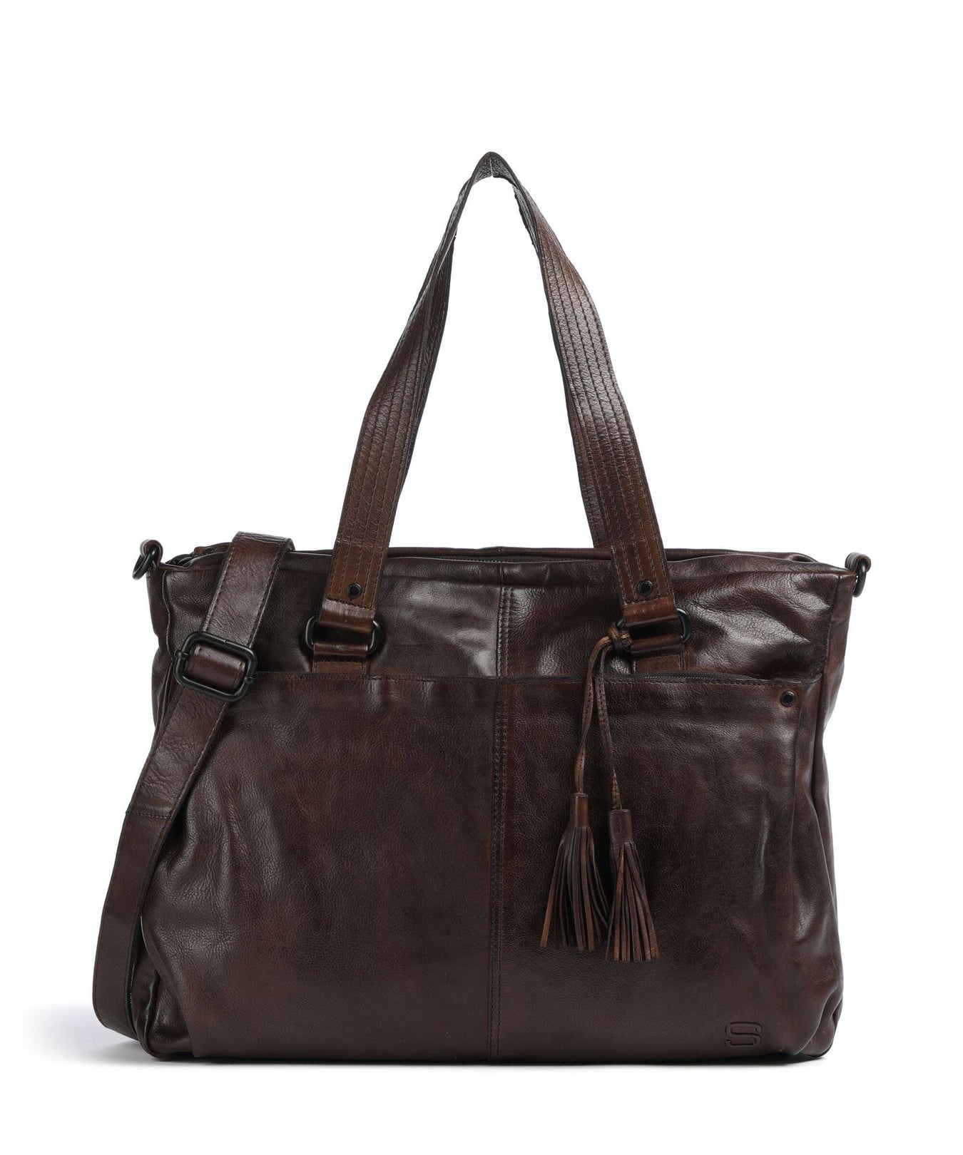 Spikes & Sparrow Apache Chrissey Briefcase dark brown