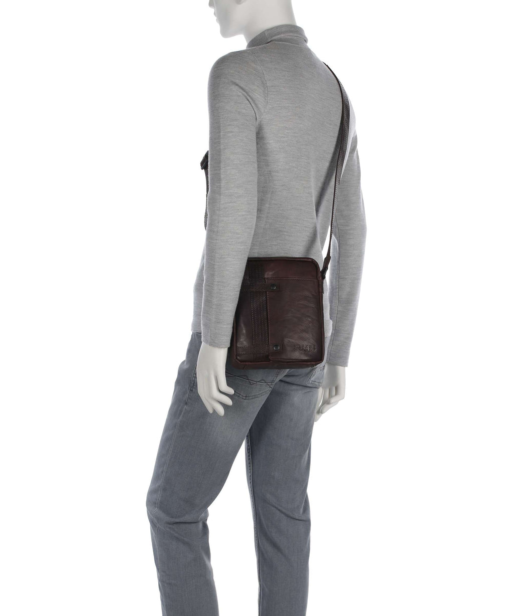 Spikes & Sparrow Bronco Benn Crossbody bag dark brown