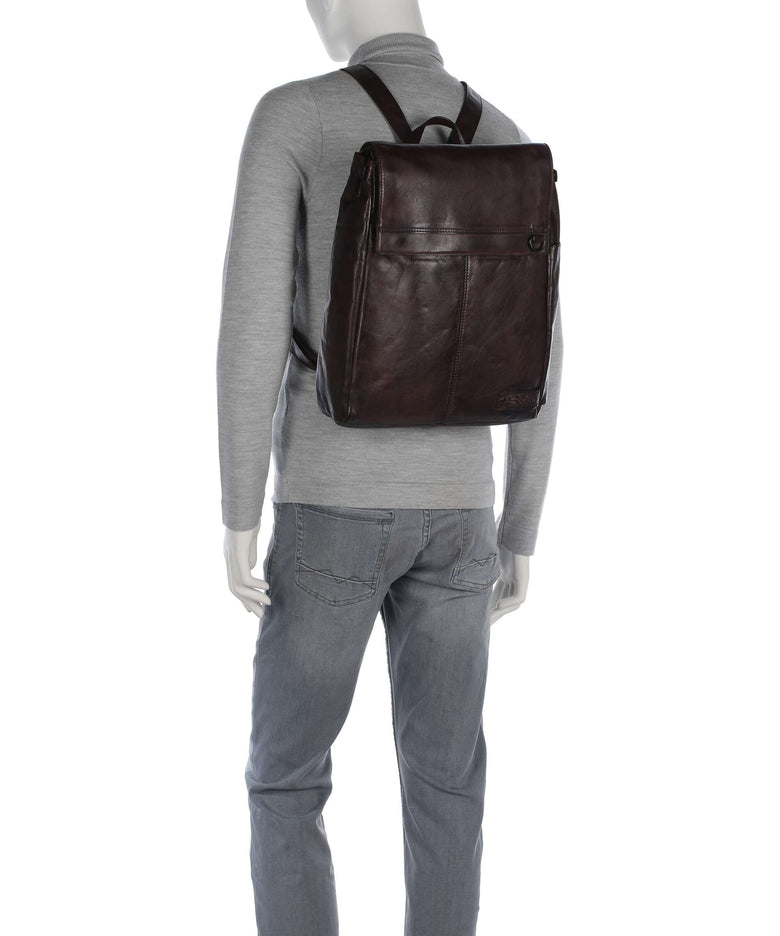 Spikes & Sparrow Apache Ted Laptop backpack dark brown