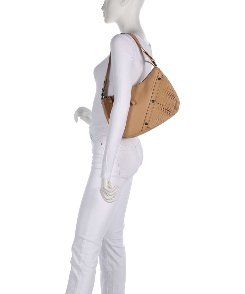 Spikes & Sparrow Suede Mix Jadeline Shoulder bag camel