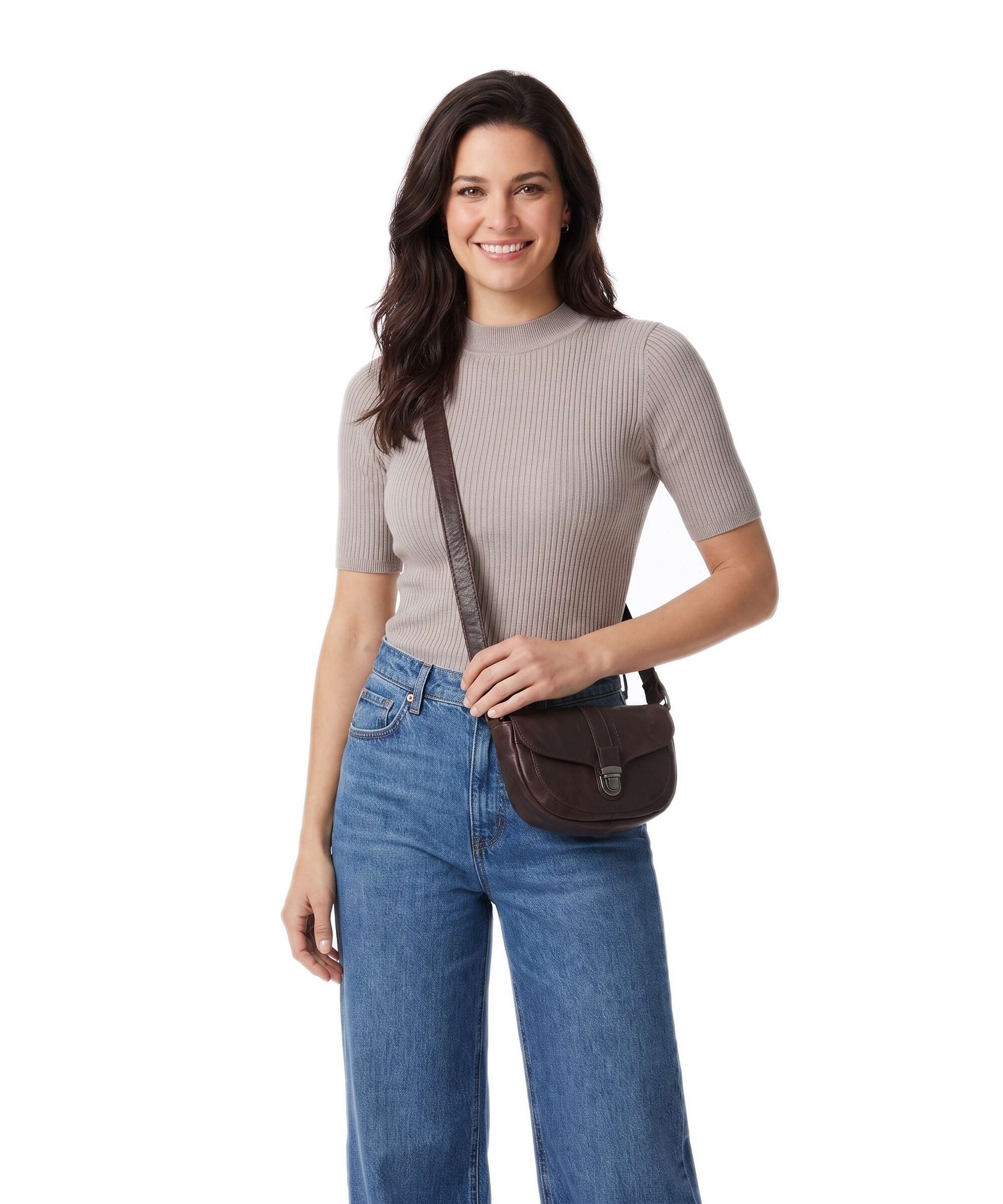 Spikes & Sparrow Bronco Iris Crossbody bag dark brown