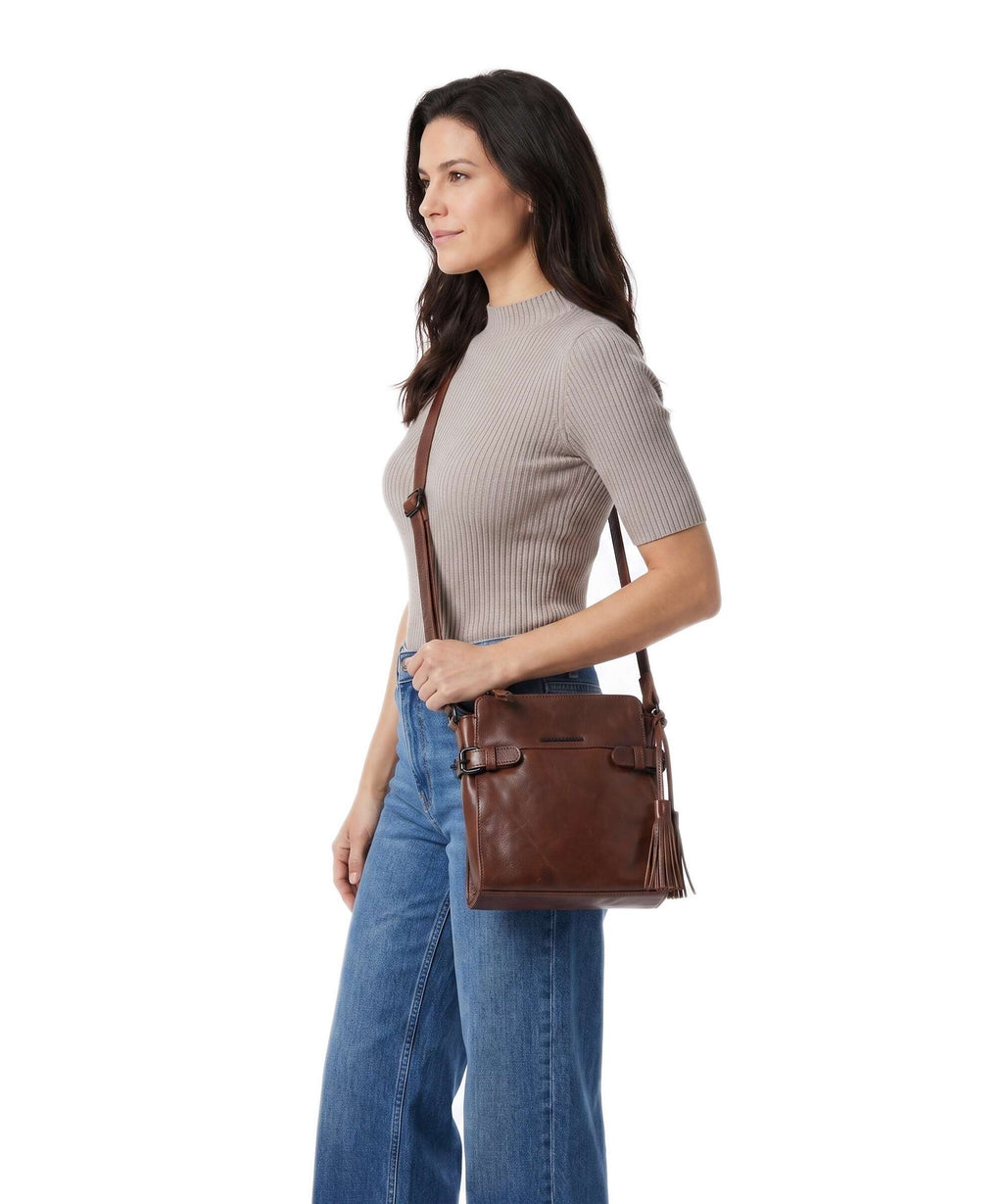 Spikes & Sparrow Hudson Jolinda Crossbody bag brandy