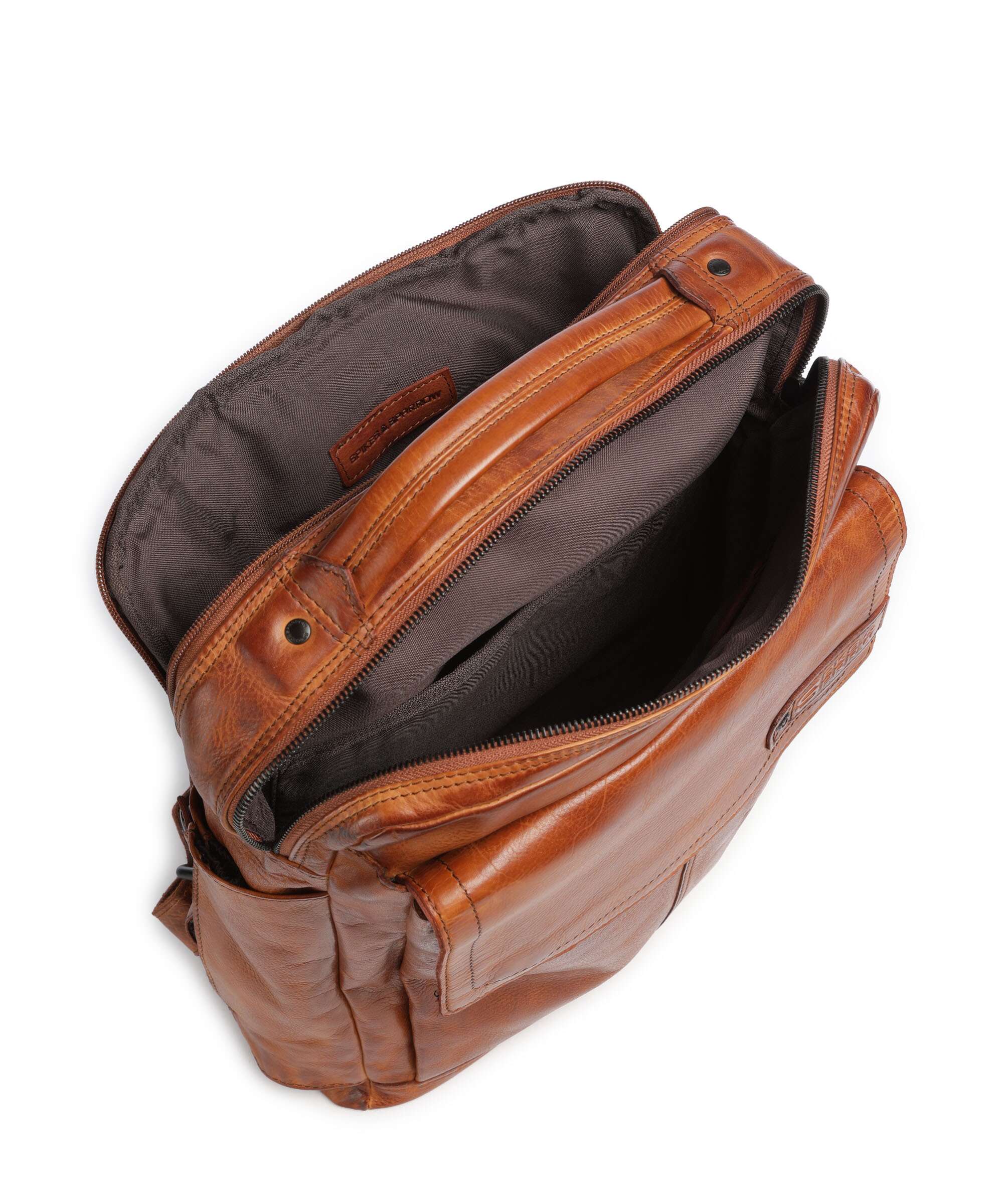 Spikes & Sparrow Apache Fred Laptop backpack brandy