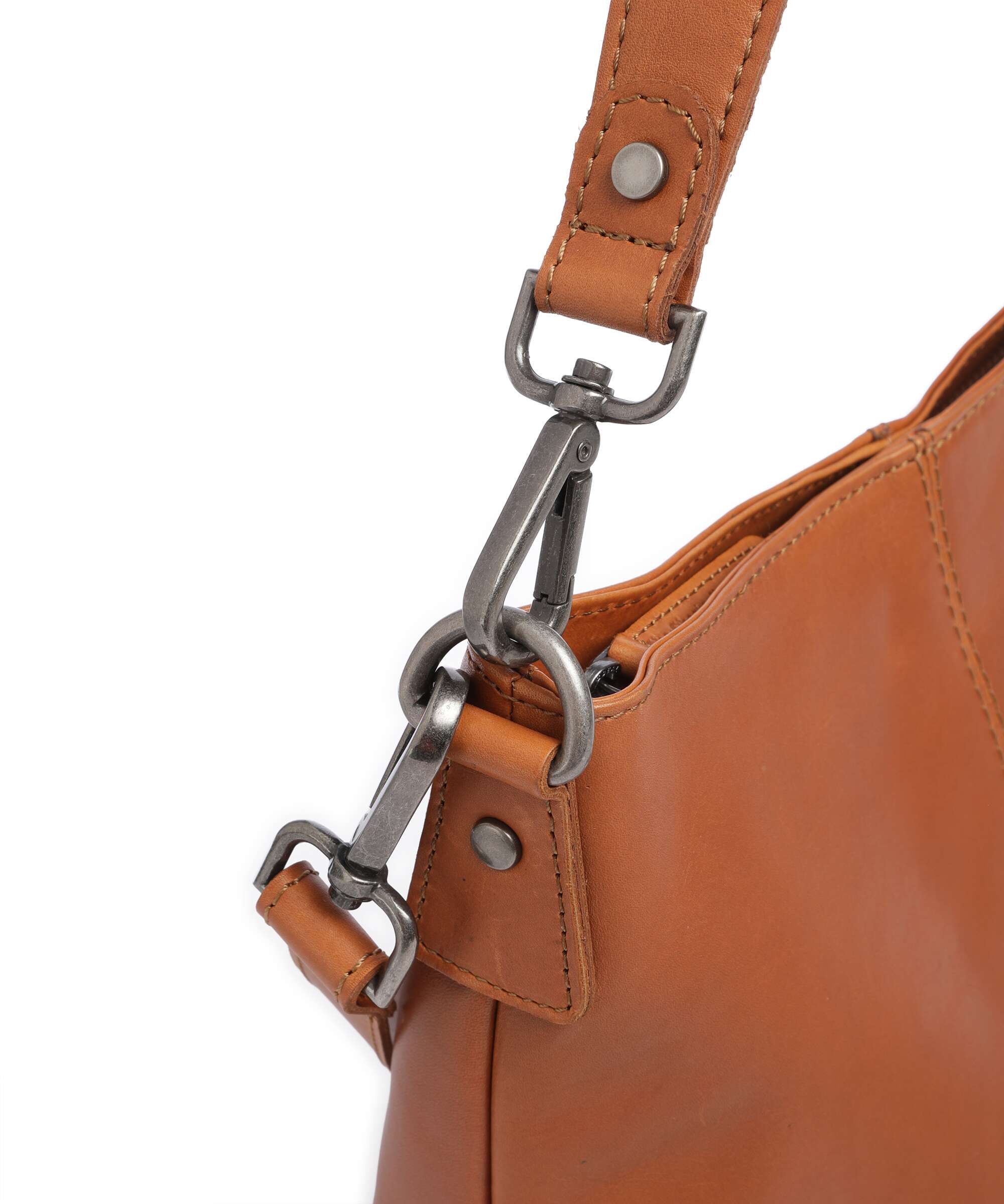 The Chesterfield Brand Wax Pull Up Cow Jen Hobo bag cognac