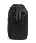 The Chesterfield Brand Cow Wax Pull Up Riga Sling bag black