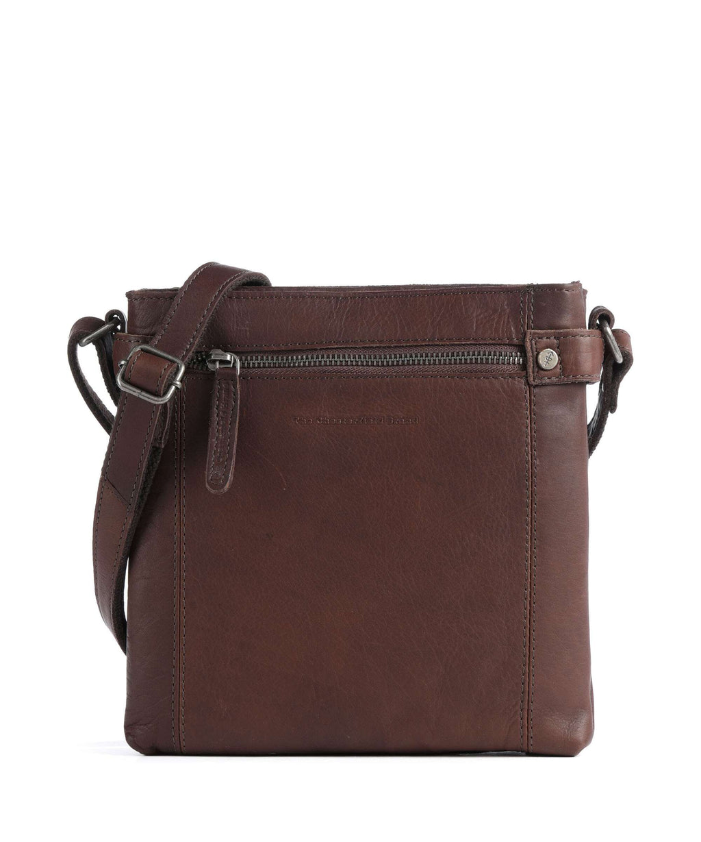 The Chesterfield Brand Wax Pull Up Cow Brandis Crossbody bag brown