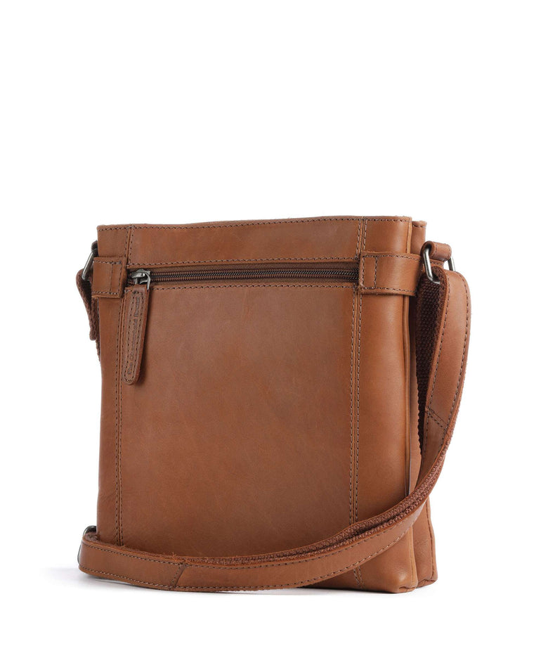 The Chesterfield Brand Cow Wax Pull Up Brandis Crossbody bag cognac