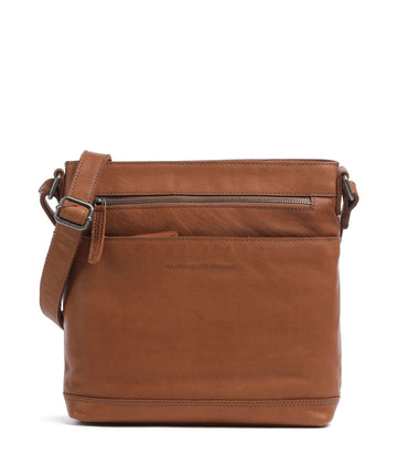 The Chesterfield Brand Cow Wax Pull Up Almeria Sac bandoulière cognac