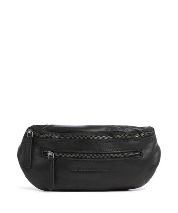 The Chesterfield Brand Washed Waxed Cow Severo Sac banane black
