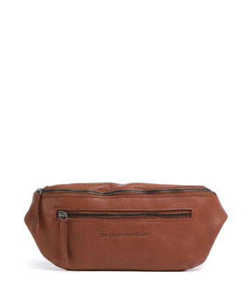 The Chesterfield Brand Washed Waxed Cow Severo Sac banane cognac