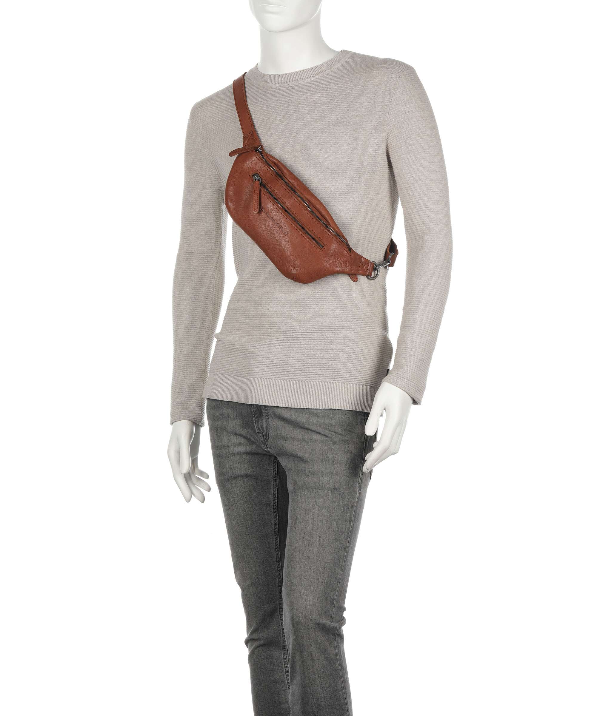 The Chesterfield Brand Washed Waxed Cow Severo Belt bag cognac