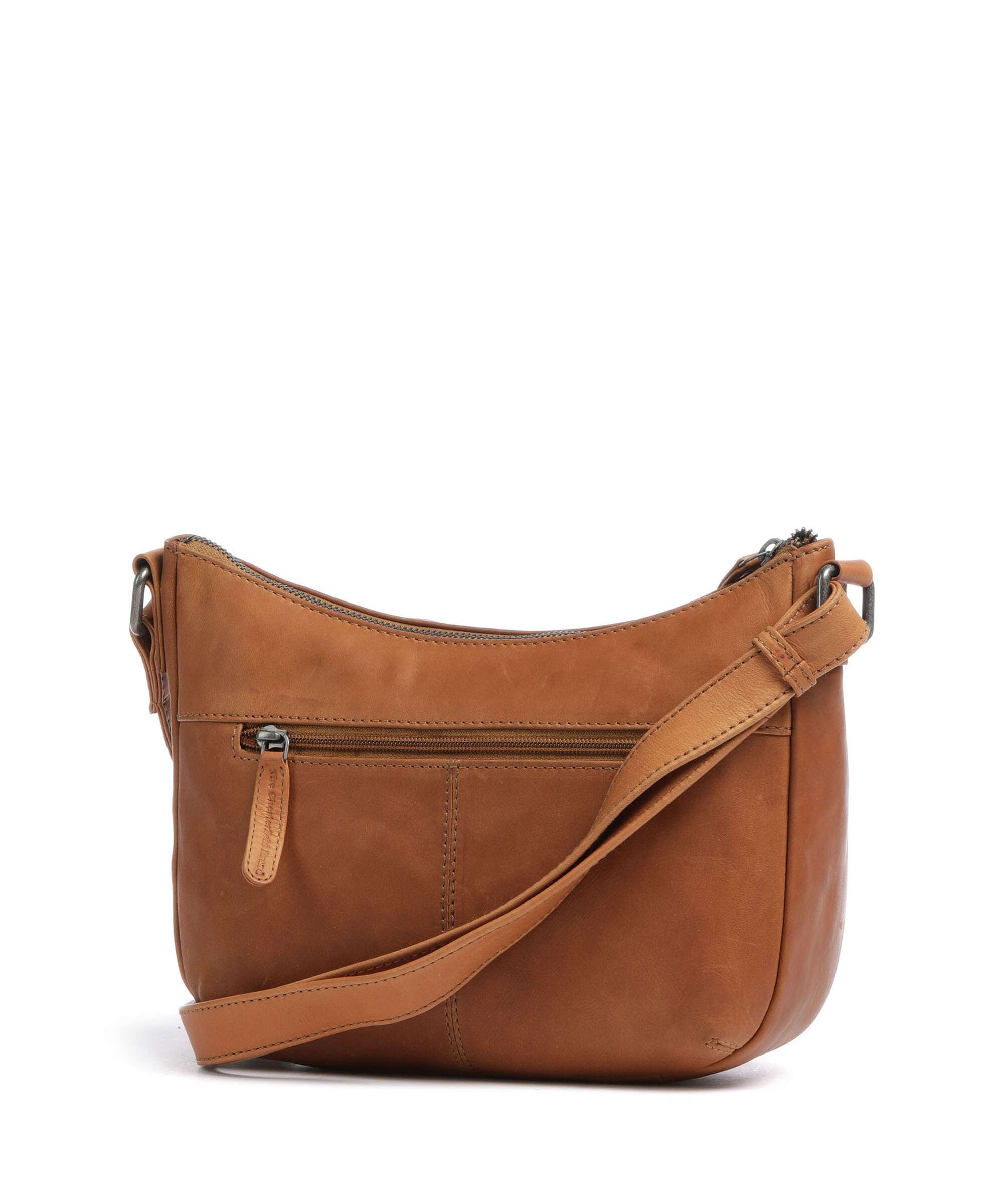 The Chesterfield Brand Wax Pull Up Cow Henderson Crossbody bag cognac
