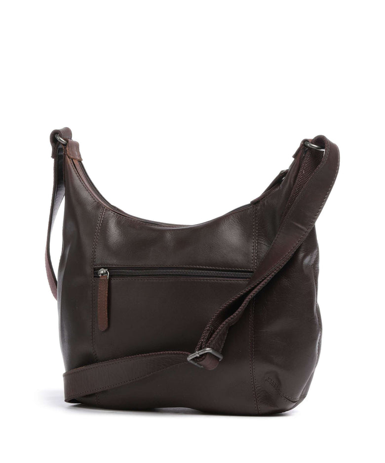 The Chesterfield Brand Cow Wax Pull Up Arlette Hobo bag brown