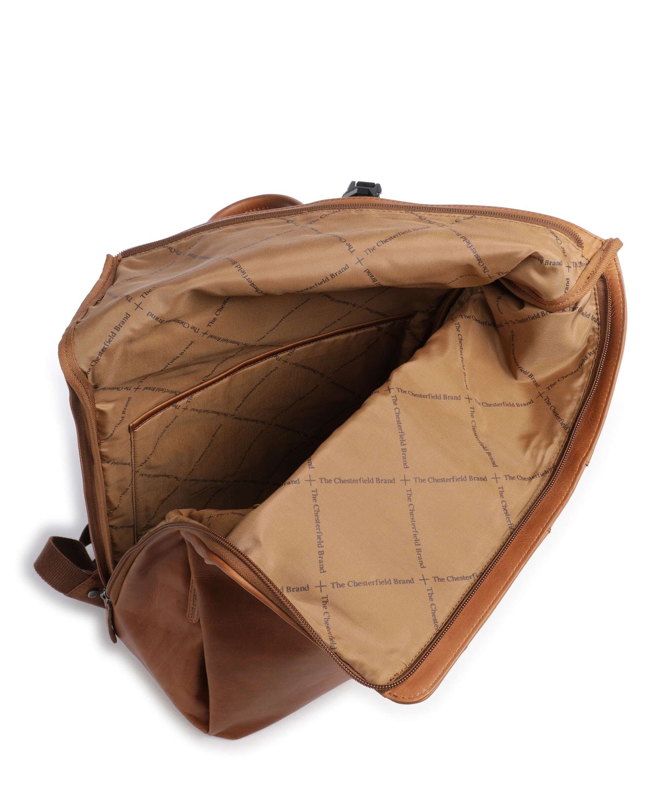 The Chesterfield Brand Cow Wax Pull Up Savona Backpack cognac