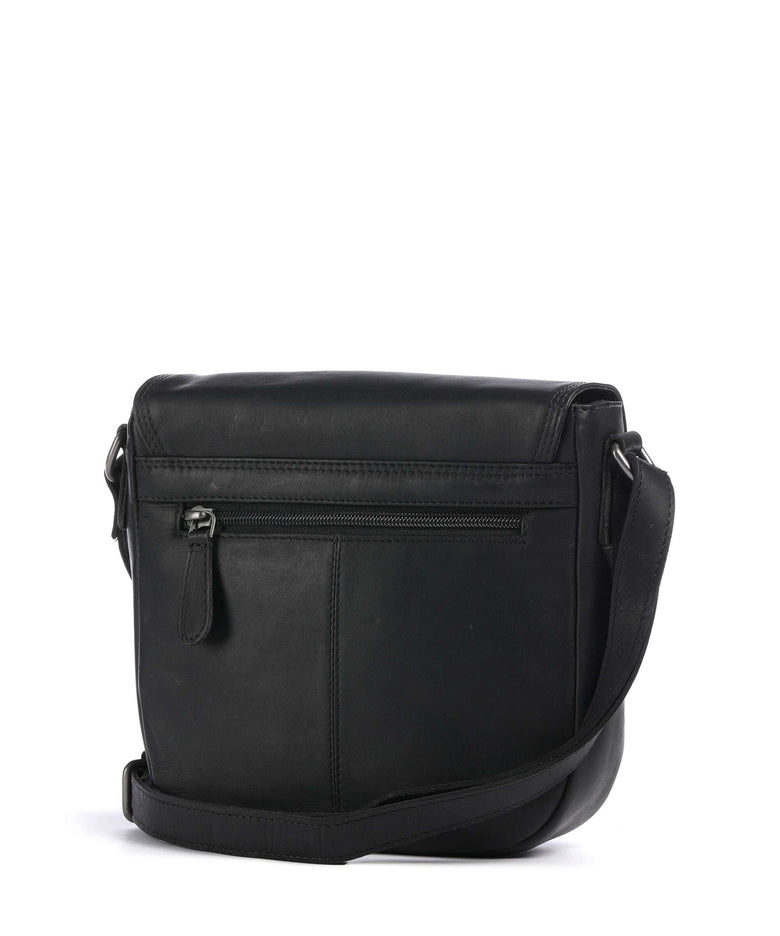 The Chesterfield Brand Cow Wax Pull Up Lucian Crossbody bag black