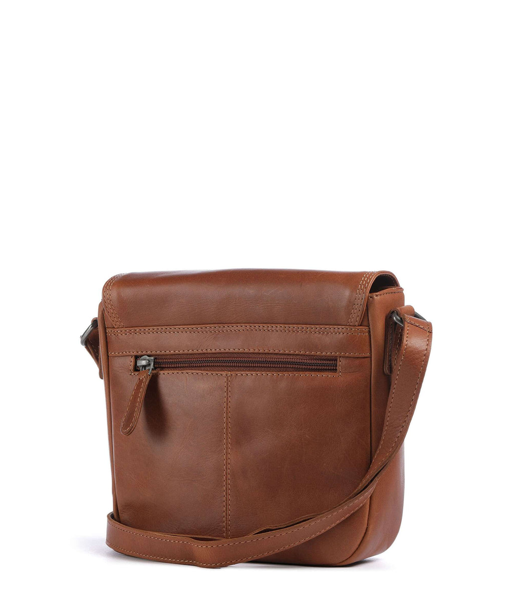 The Chesterfield Brand Wax Pull Up Cow Lucian Crossbody bag cognac