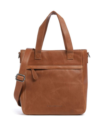 The Chesterfield Brand Cow Wax Pull Up Lingfield Sac à main cognac