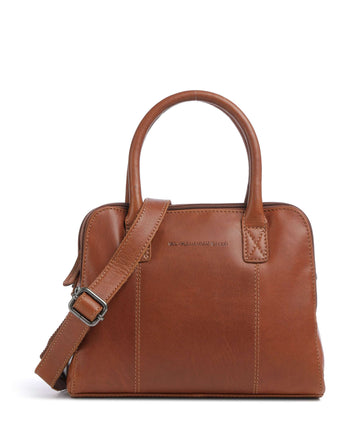 The Chesterfield Brand Cow Wax Pull Up Ezra Sac à main cognac