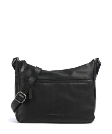 The Chesterfield Brand Cow Wax Pull Up Loraine Umhängetasche black