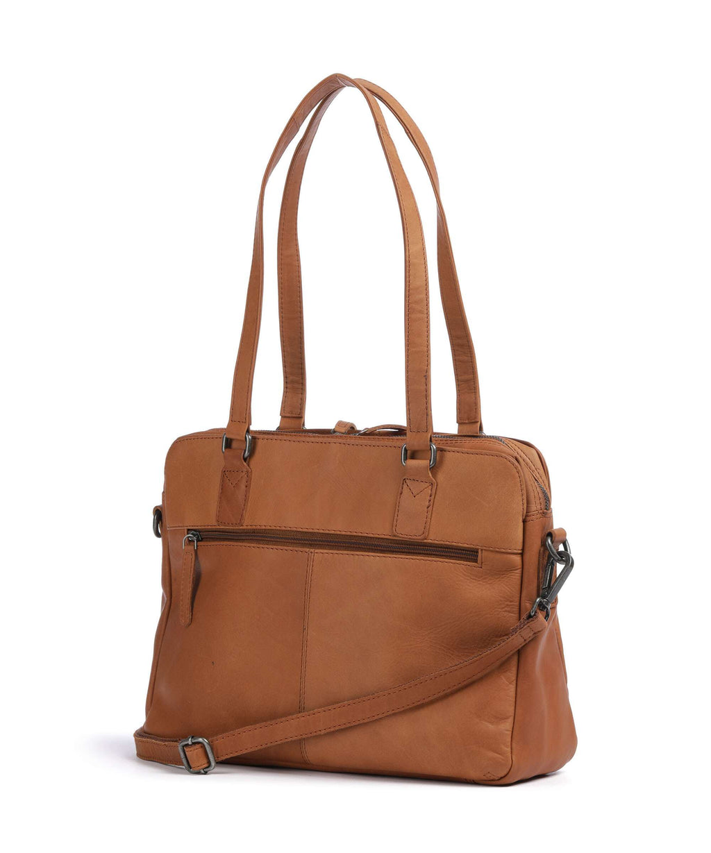 The Chesterfield Brand Wax Pull Up Cow Pretoria Shoulder bag cognac