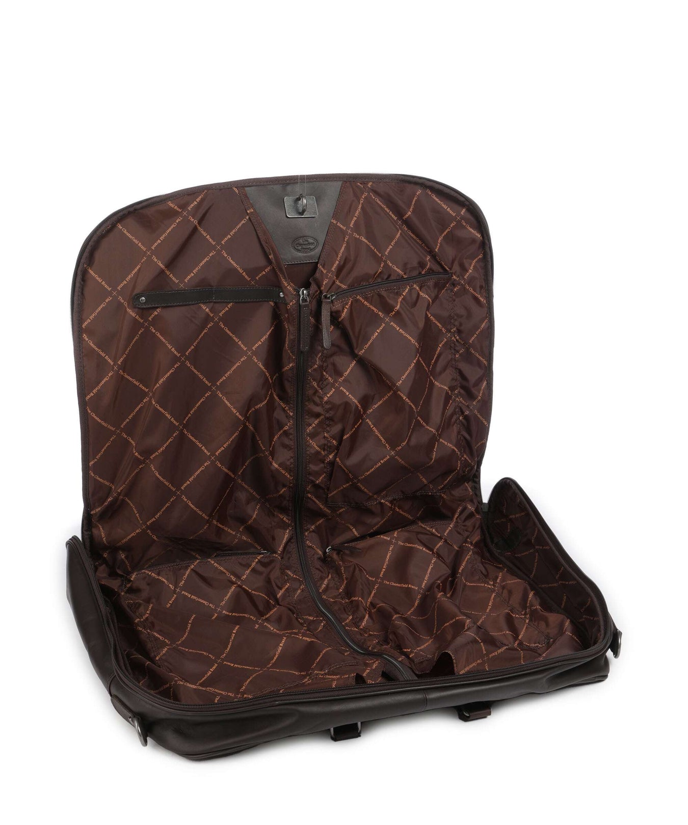 The Chesterfield Brand Cow Wax Pull Up Josh Garment bag brown
