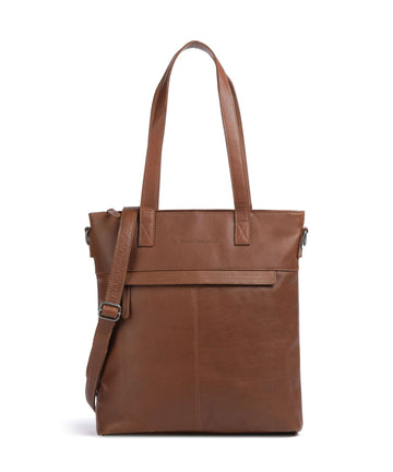 The Chesterfield Brand Cow Wax Pull Up Nunavik Cabas cognac