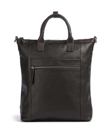 The Chesterfield Brand Cow Wax Pull Up Luisa Sac à main porté dos brown