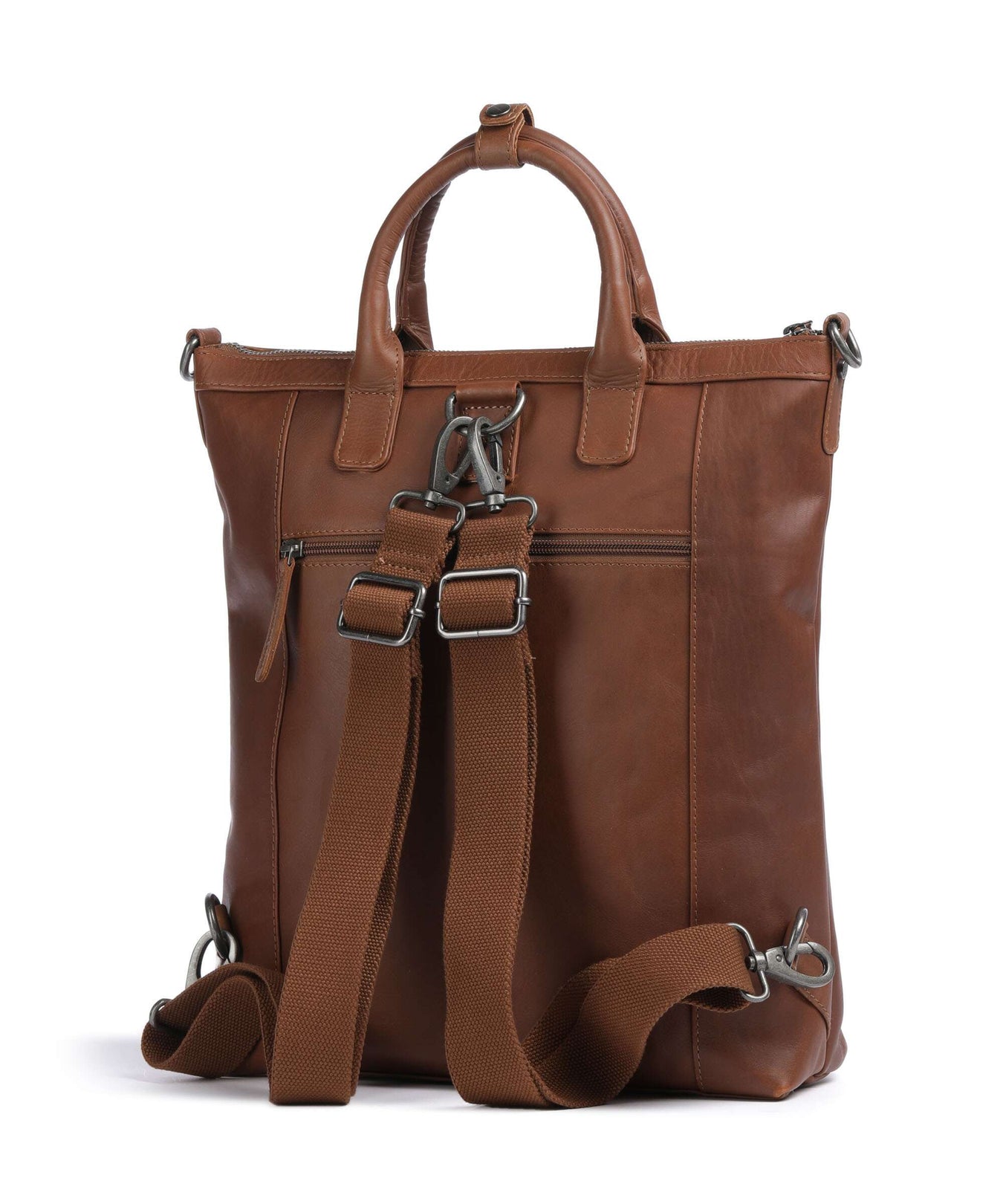 The Chesterfield Brand Cow Wax Pull Up Luisa Backpack bag cognac