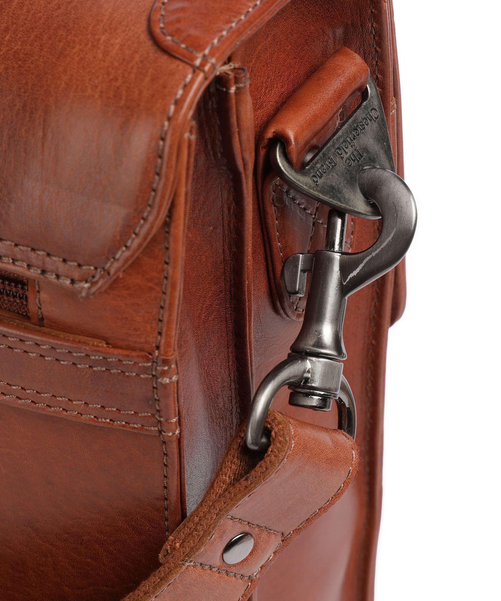 The Chesterfield Brand Novum Salvatore Briefcase cognac