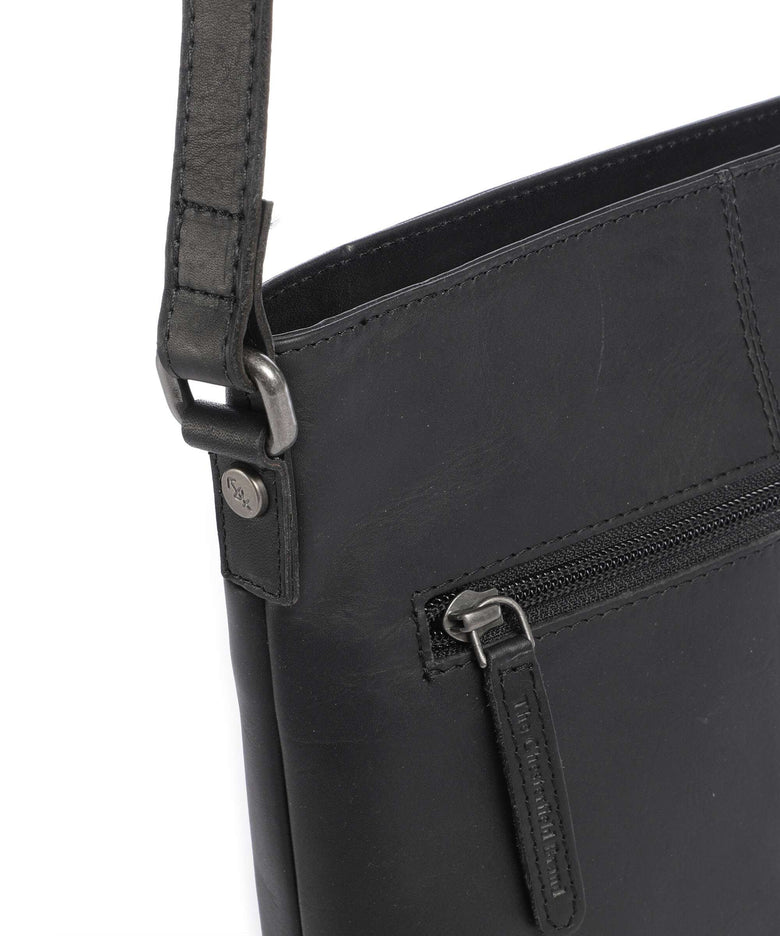 The Chesterfield Brand Wax Pull Up Cow Navene Crossbody bag black