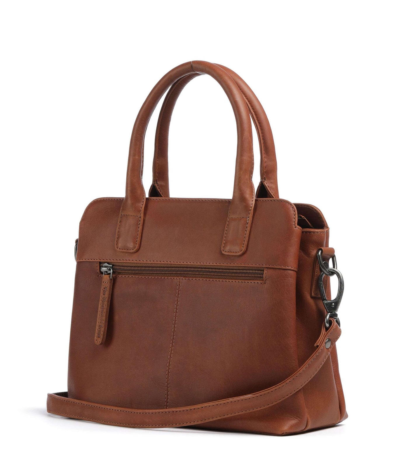 The Chesterfield Brand Wax Pull Up Cow Hermosa Handbag cognac