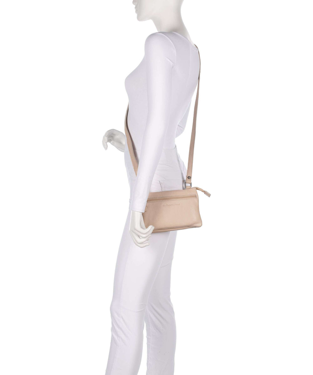 The Chesterfield Brand Washed Waxed Cow Osaka Crossbody bag beige