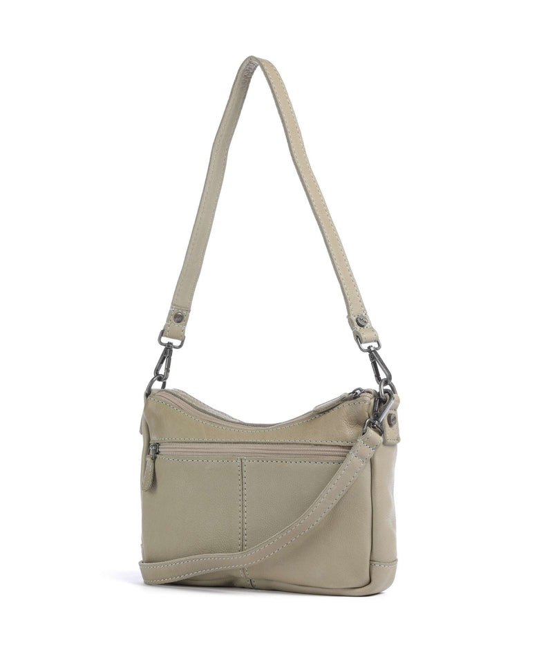 The Chesterfield Brand Washed Waxed Cow Irving Shoulder bag ocean blue