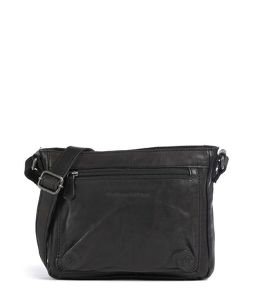 The Chesterfield Brand Washed Waxed Cow Aston Sac bandoulière black