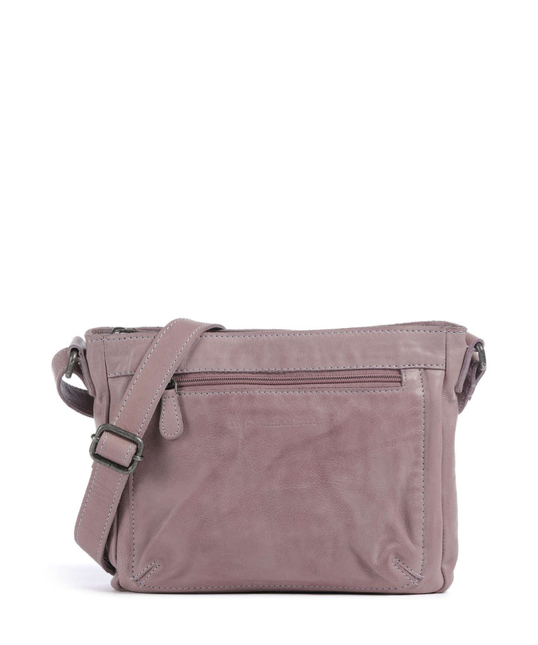 The Chesterfield Brand Washed Waxed Cow Aston Crossbody bag lavender lila