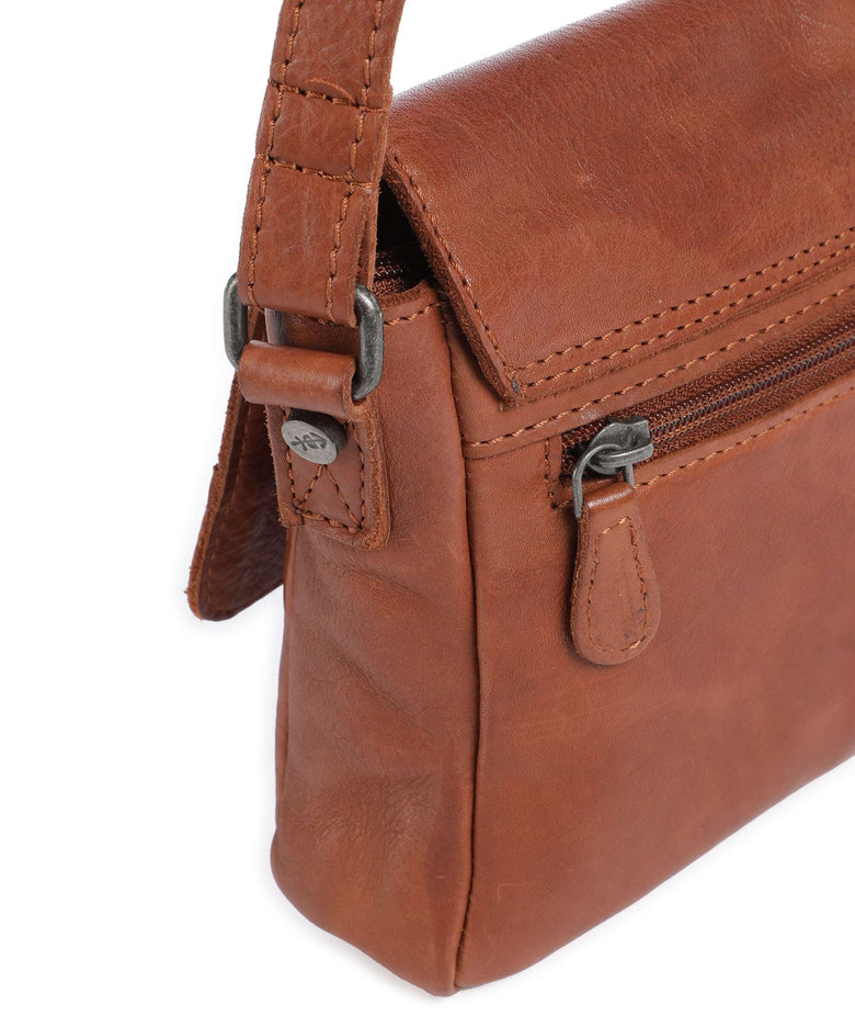 The Chesterfield Brand Washed Waxed Cow Ann Crossbody bag cognac