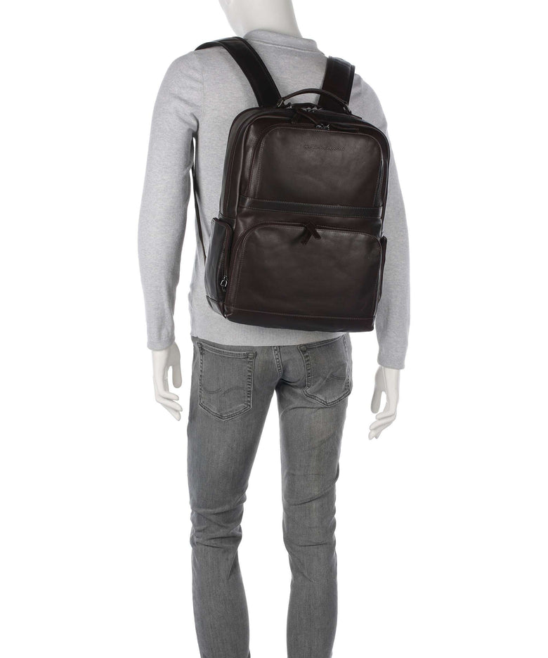 The Chesterfield Brand Wax Pull Up Cow Lennox Backpack brown