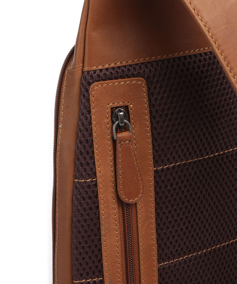 The Chesterfield Brand Wax Pull Up Cow Bowey Sling bag cognac
