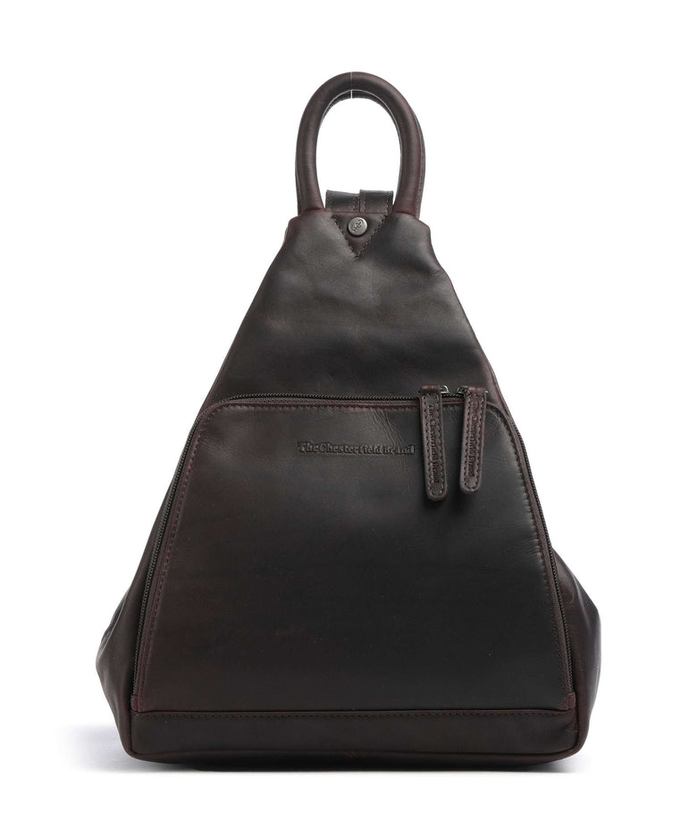 The Chesterfield Brand Wax Pull Up Cow Howard Backpack brown