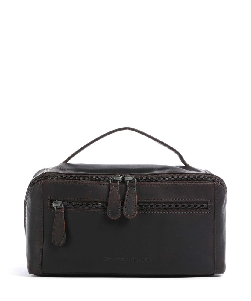 The Chesterfield Brand Wax Pull Up Cow Elmia Toiletry bag brown