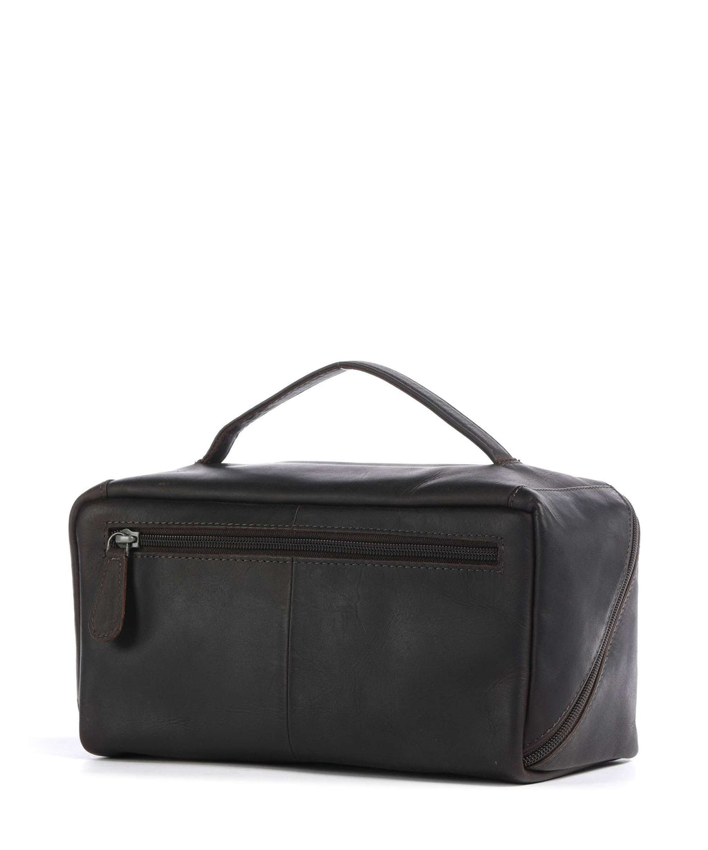 The Chesterfield Brand Wax Pull Up Cow Elmia Toiletry bag brown