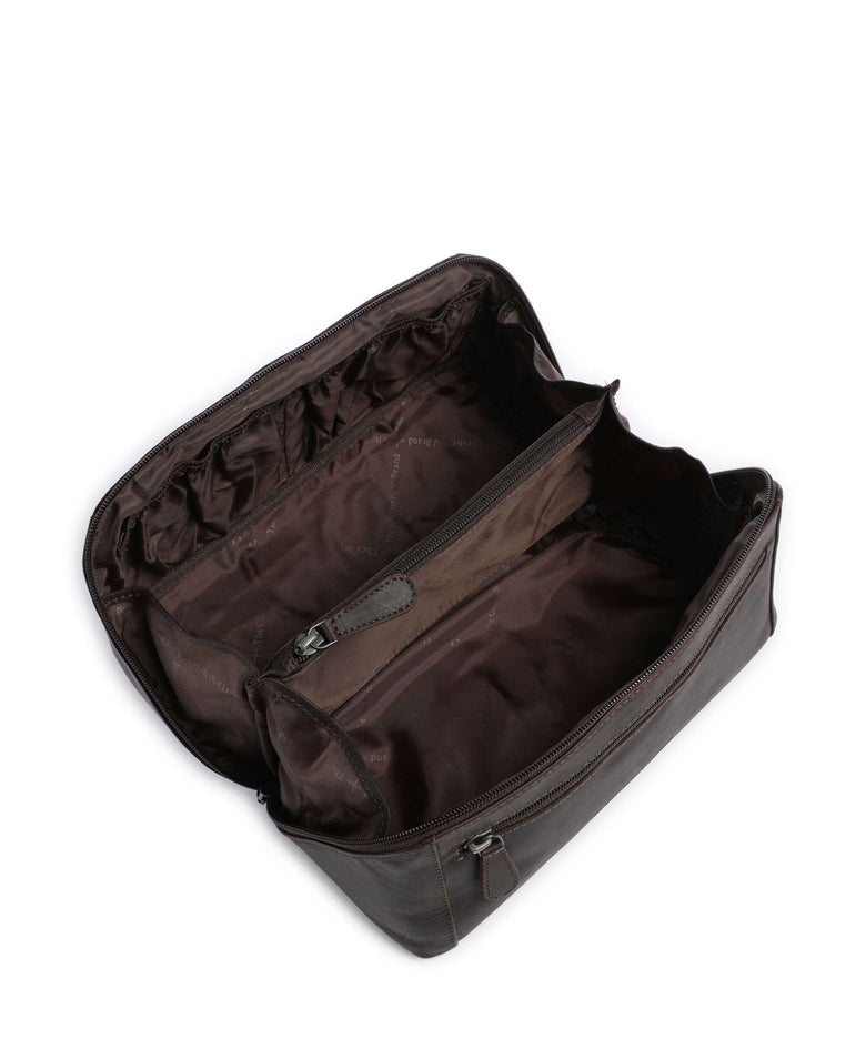 The Chesterfield Brand Wax Pull Up Cow Elmia Toiletry bag brown