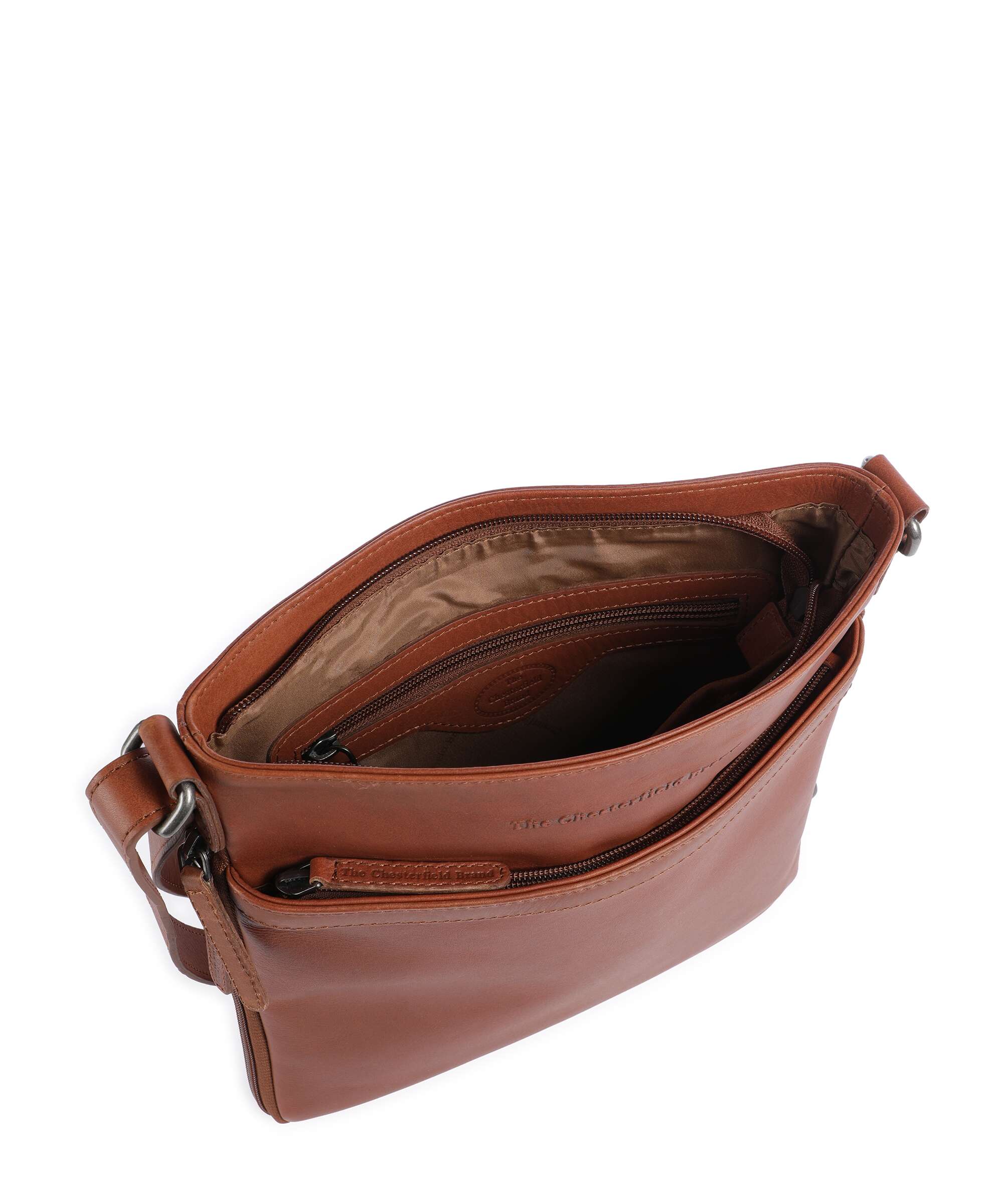 The Chesterfield Brand Wax Pull Up Cow Mirea Crossbody bag cognac