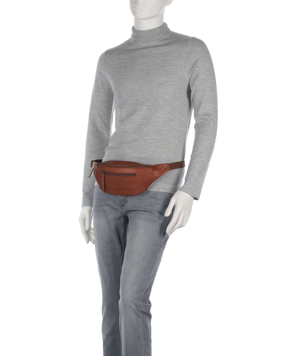 The Chesterfield Brand Wax Pull Up Cow Brana Fanny pack cognac