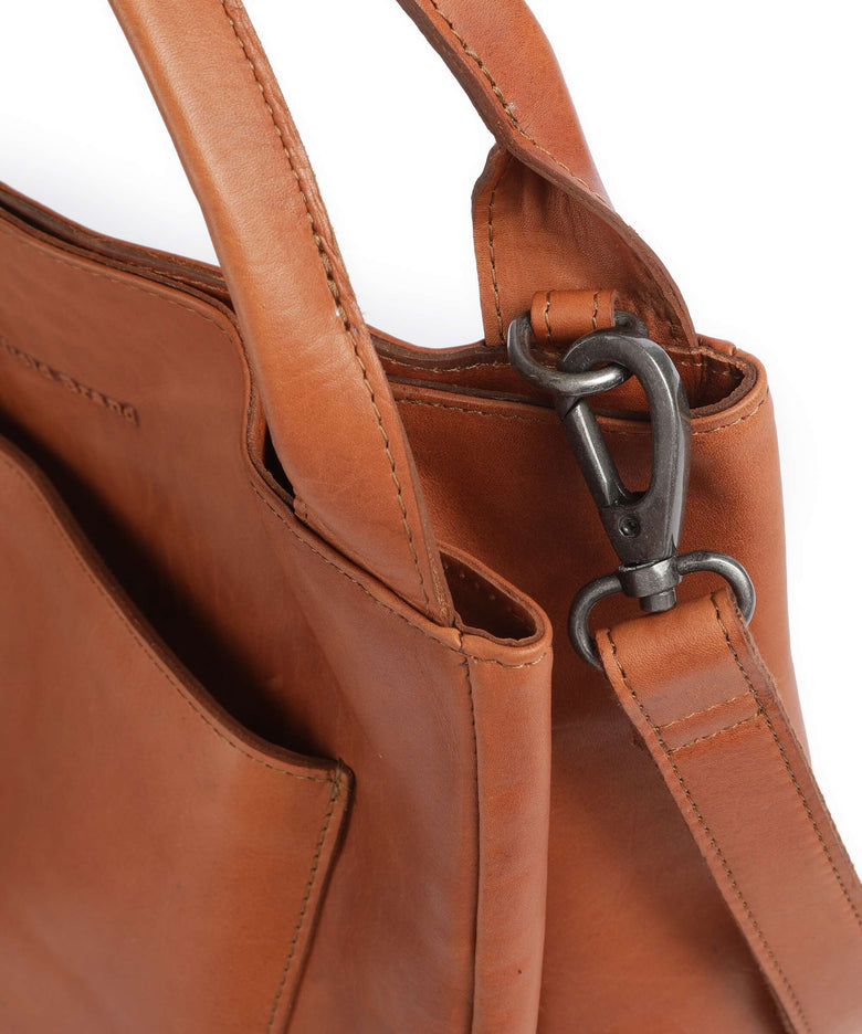 The Chesterfield Brand Wax Pull Up Cow Fioline Handbag cognac